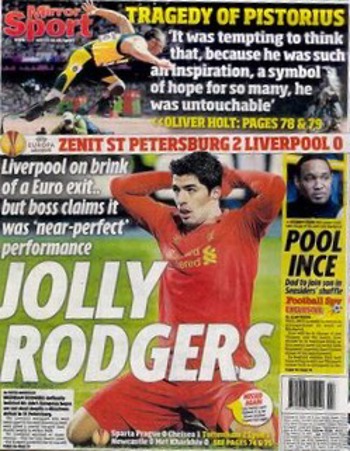 Daily Mirror Back Page