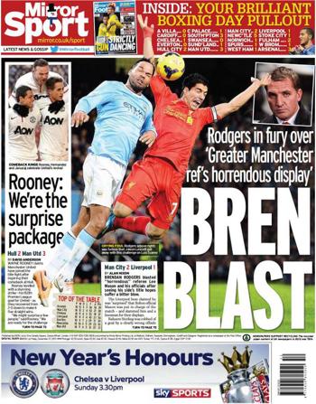 Daily Mirror Back Page