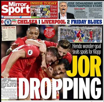 Daily Mirror Back Page