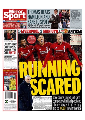 Daily Mirror Back Page