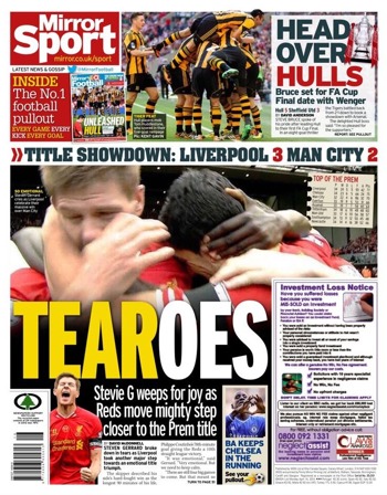 Daily Mirror Backpage