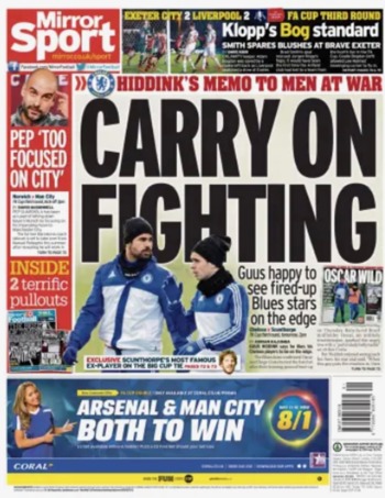 Daily Mirror Backpage