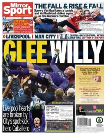 Daily Mirror Backpage