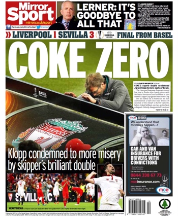 Daily Mirror Backpage