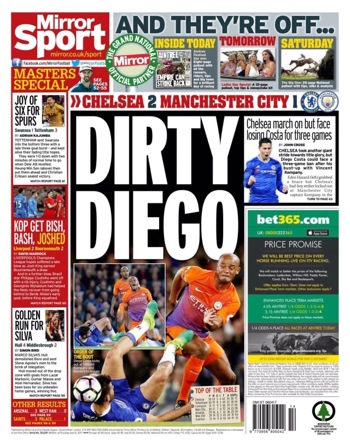 Daily Mirror Backpage