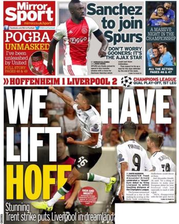 Daily Mirror Backpage