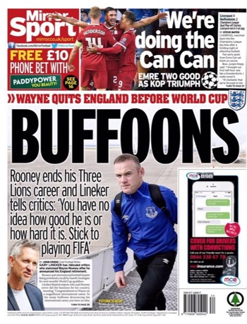 Daily Mirror Backpage
