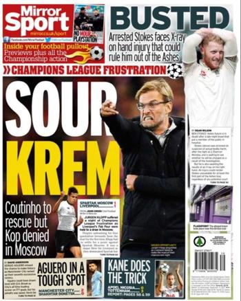 Daily Mirror Backpage