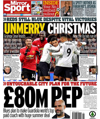 Daily Mirror Backpage