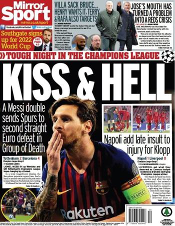 Daily Mirror Backpage
