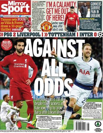 Daily Mirror Backpage