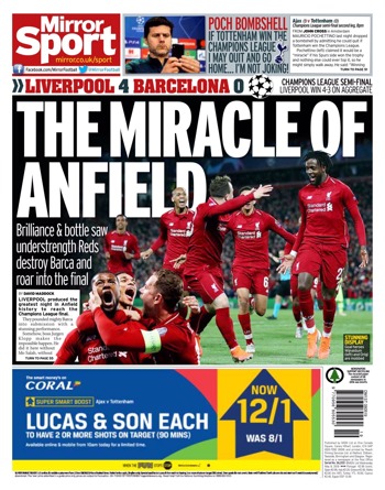 Daily Mirror Backpage