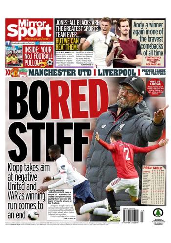 Daily Mirror Backpage