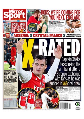 Daily Mirror Backpage