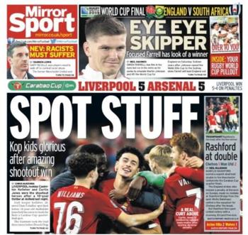 Daily Mirror Backpage