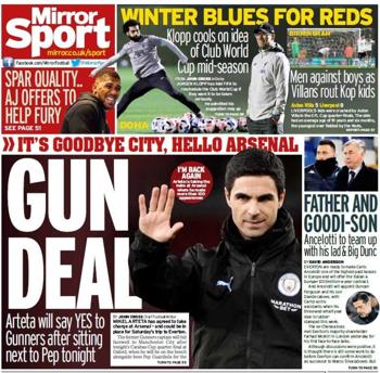 Daily Mirror Backpage