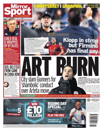 Daily Mirror Backpage