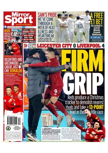 Daily Mirror Backpage