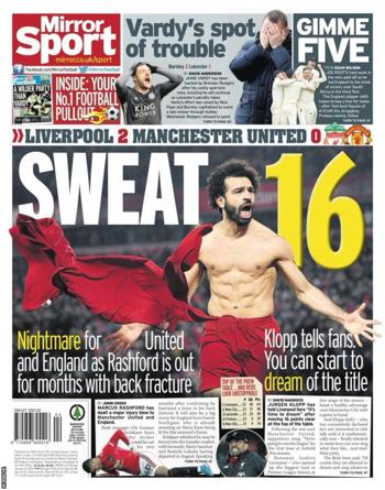 Daily Mirror Backpage