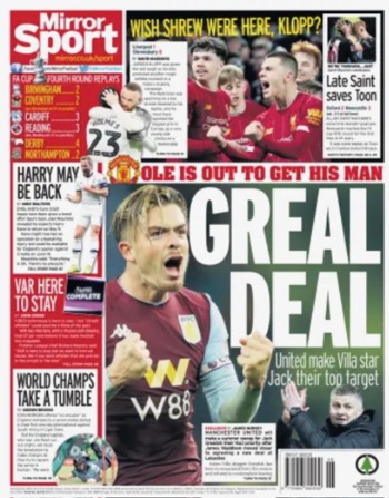 Daily Mirror Backpage