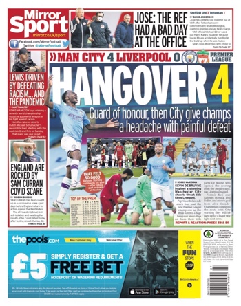 Daily Mirror Backpage