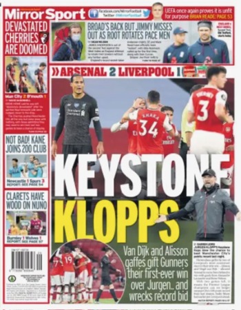 Daily Mirror Backpage