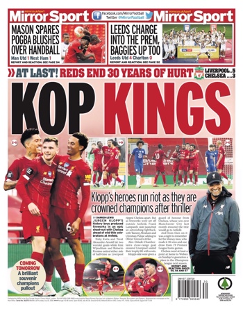 Daily Mirror Backpage