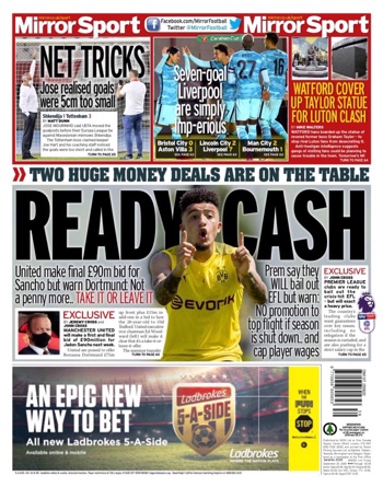 Daily Mirror Backpage