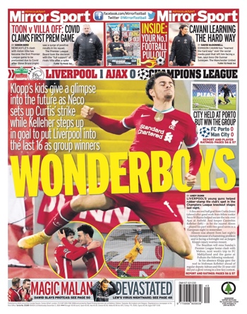 Daily Mirror Backpage
