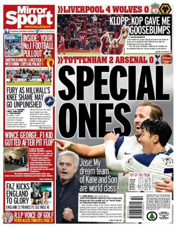 Daily Mirror Back Page