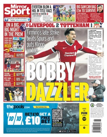 Daily Mirror Backpage