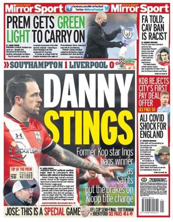 Daily Mirror Backpage