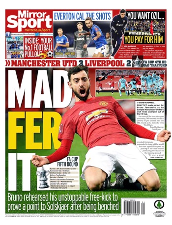 Daily Mirror Backpage