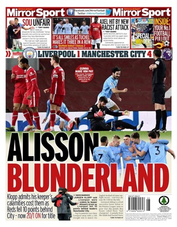 Daily Mirror Backpage