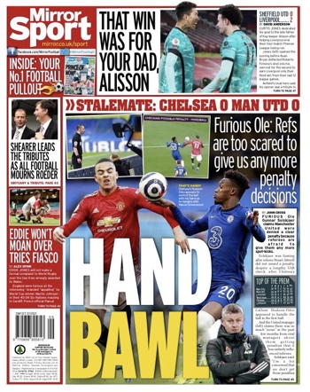 Daily Mirror Backpage