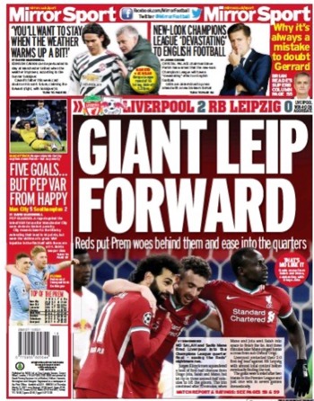 Daily Mirror Backpage
