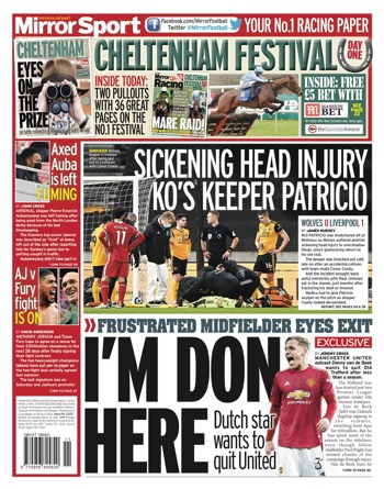 Daily Mirror Backpage