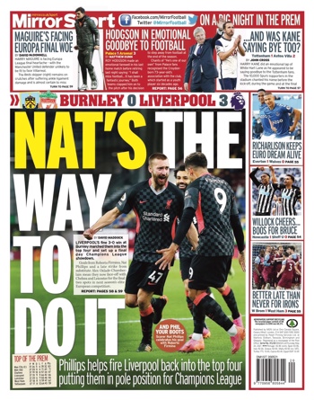 Daily Mirror Backpage
