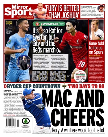 Daily Mirror Backpage