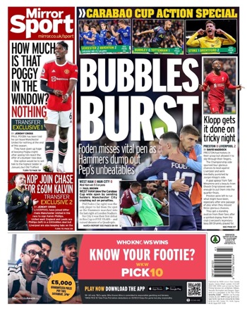 Daily Mirror Backpage
