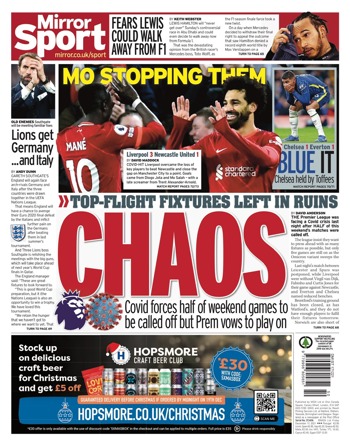 Daily Mirror Backpage