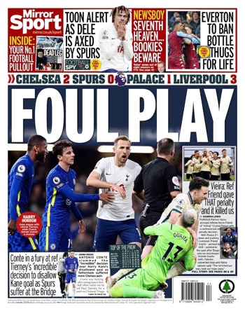 Daily Mirror Backpage