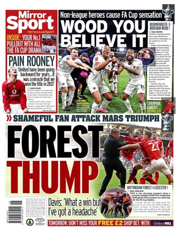 Daily Mirror Backpage