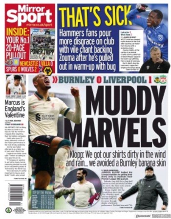 Daily Mirror Backpage