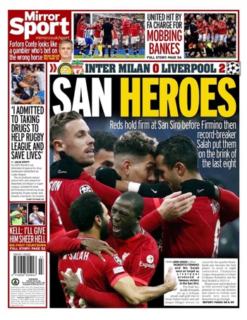 Daily Mirror Backpage