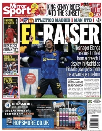 Daily Mirror Backpage