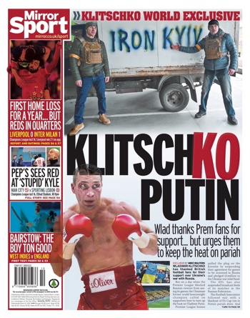 Daily Mirror Backpage