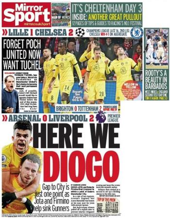 Daily Mirror Backpage