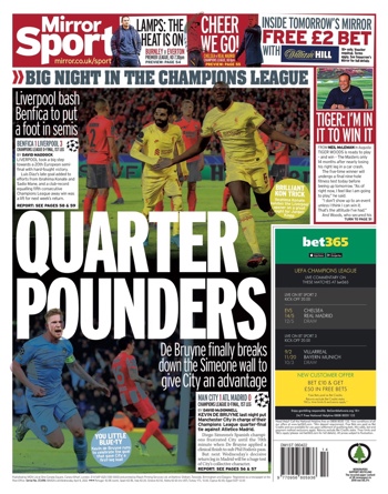 Daily Mirror Backpage