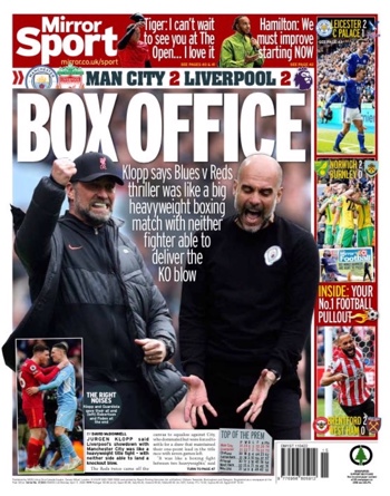 Daily Mirror Backpage